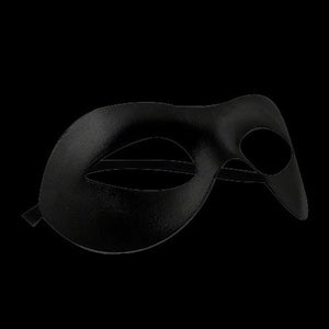 Classic Matte Black Mask Unlit With Elastic Band (1 Mask Per Pack) - Glow-Paradise