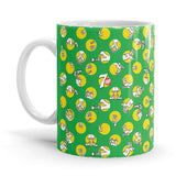 Polka Pattern - Fido Dido Ceramic Home Kitchen Drinking Coffee Milk Mug (350ml/11oz, Made in USA) - Glow-Paradise