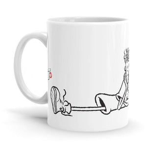 Split - Fido Dido Ceramic Home Kitchen Drinking Coffee Milk Mug (350ml/11oz, Made in USA) - Glow-Paradise