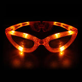 LED Flashing Light Up Sunglasses (Orange Color, 1 Per Pack) - Glow-Paradise