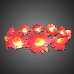 LED Light Up Flower Headband (Pink Color, 1 Quantity Per Pack) - Glow-Paradise