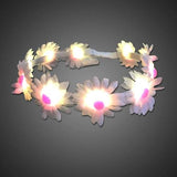 LED Light Up Flower Headband (White Color, 1 Quantity Per Pack) - Glow-Paradise
