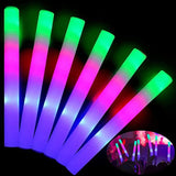 LED Light Up 16 Inch Sound Activated Foam Stick Baton - Multicolor (1 Per Pack) - Glow-Paradise