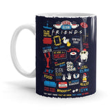 F.R.I.E.N.D.S Infographic - Friends Official Mug - Glow-Paradise