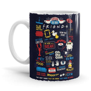 F.R.I.E.N.D.S Infographic - Friends Official Mug - Glow-Paradise