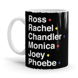 The Six Friends - F.R.I.E.N.D.S Ceramic Home Kitchen Drinking Coffee Milk Mug (350ml/11oz, Made in USA) - Glow-Paradise