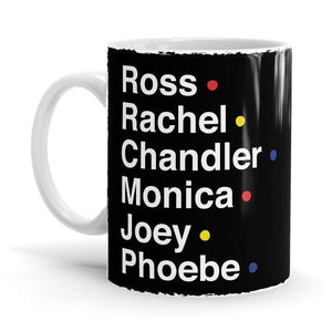 The Six Friends - F.R.I.E.N.D.S Ceramic Home Kitchen Drinking Coffee Milk Mug (350ml/11oz, Made in USA) - Glow-Paradise