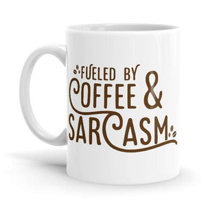Fueled By Sarcasm - Coffee Mug - Glow-Paradise