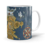 Cersei Map - Game Of Thrones Ceramic Home Kitchen Drinking Coffee Milk Mug (350ml/11oz, Made in USA) - Glow-Paradise
