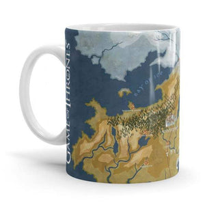 Cersei Map - Game Of Thrones Ceramic Home Kitchen Drinking Coffee Milk Mug (350ml/11oz, Made in USA) - Glow-Paradise