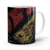 Crossed Sigils - Game Of Thrones Ceramic Home Kitchen Drinking Coffee Milk Mug (350ml/11oz, Made in USA) - Glow-Paradise