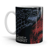 Crossed Sigils - Game Of Thrones Ceramic Home Kitchen Drinking Coffee Milk Mug (350ml/11oz, Made in USA) - Glow-Paradise