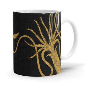 Greyjoy Sigil Design - Game Of Thrones Ceramic Home Kitchen Drinking Coffee Milk Mug (350ml/11oz, Made in USA) - Glow-Paradise