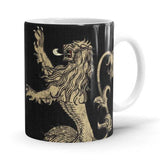 Lannister Sigil Design - Game Of Thrones Ceramic Home Kitchen Drinking Coffee Milk Mug (350ml/11oz, Made in USA) - Glow-Paradise