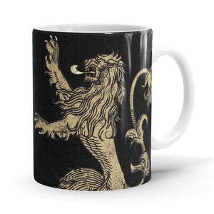 Lannister Sigil Design - Game Of Thrones Ceramic Home Kitchen Drinking Coffee Milk Mug (350ml/11oz, Made in USA) - Glow-Paradise