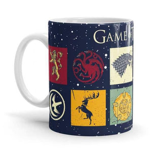 House Sigil Pattern - Game Of Thrones Ceramic Home Kitchen Drinking Coffee Milk Mug (350 ml/11oz, Made in USA) - Glow-Paradise