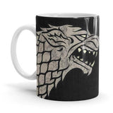 Stark Sigil Design - Game Of Thrones Ceramic Home Kitchen Drinking Coffee Milk Mug (350ml/11oz, Made in USA) - Glow-Paradise