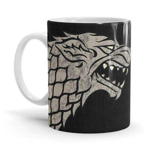 Stark Sigil Design - Game Of Thrones Ceramic Home Kitchen Drinking Coffee Milk Mug (350ml/11oz, Made in USA) - Glow-Paradise