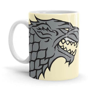House Stark: Winter Is Coming - Game Of Thrones Ceramic Home Kitchen Drinking Coffee Milk Mug (350ml/11oz, Made in USA) - Glow-Paradise