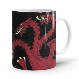 Targaryen Sigil Design - Game Of Thrones Ceramic Home Kitchen Drinking Coffee Milk Mug (350ml/11oz, Made in USA) - Glow-Paradise