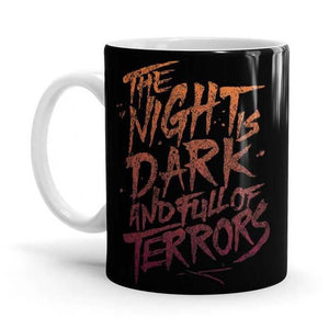 The Night Is Dark And Full Of Terrors - Game Of Thrones Ceramic Home Kitchen Drinking Coffee Milk Mug (350ml/11oz, Made in USA) - Glow-Paradise