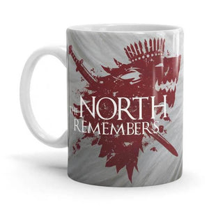 The North Remembers - Game Of Thrones Ceramic Home Kitchen Drinking Coffee Milk Mug (350ml/11oz, Made in USA) - Glow-Paradise