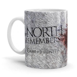 The North Never Forgets - Game Of Thrones Ceramic Home Kitchen Drinking Coffee Milk Mug (350ml/11oz, Made in USA) - Glow-Paradise
