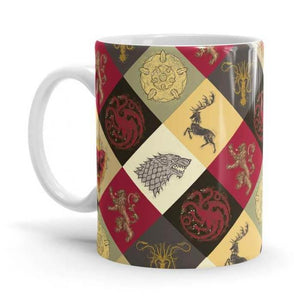 Sigil Pattern - Game Of Thrones Ceramic Home Kitchen Drinking Coffee Milk Mug (350 ml/11oz, Made in USA) - Glow-Paradise
