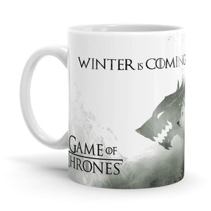 Snow And The Ghost - Game Of Thrones Ceramic Home Kitchen Drinking Coffee Milk Mug (350ml/11oz, Made in USA) - Glow-Paradise