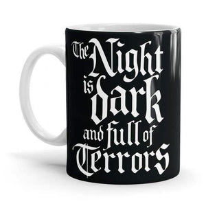 The Night Is Dark And Full Of Terrors - Game Of Thrones Ceramic Home Kitchen Drinking Coffee Milk Mug (350ml/11oz, Made in USA) - Glow-Paradise