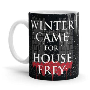 Winter Came For House Frey - Game Of Thrones Ceramic Home Kitchen Drinking Coffee Milk Mug (350ml/11oz, Made in USA) - Glow-Paradise
