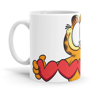 Chain Of Hearts - Garfield Ceramic Home Kitchen Drinking Coffee Milk Mug (350ml/11oz, Made in USA) - Glow-Paradise