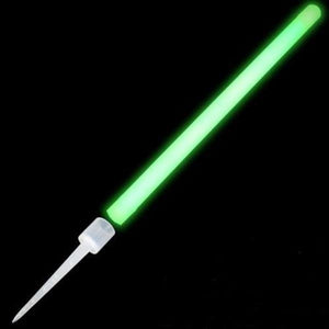 10 Inch Glow Sticks with Ground Stakes (Green Color, 12 Count Per Pack) - Glow-Paradise