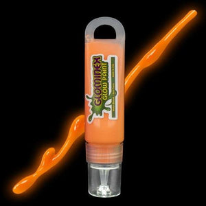 Glominex Glow Paint 1 oz Tube (Orange Color, 1 Tube Per Pack) - Glow-Paradise
