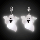 LED Light Up Jumbo Ghost Clip-On Earrings (1 Pair Per Pack) - Glow-Paradise