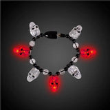 LED Light Up Skull Bead Bracelet (1 Quantity Per Pack) - Glow-Paradise