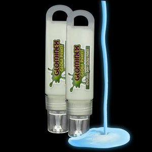 Glominex Glow Paint 1 oz Tube - Invisible Day (Blue Color, 1 Tube Per Pack) - Glow-Paradise