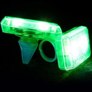 LED Light Up Music Sensor Ring (Green Color, 2 Rings Per Pack) - Glow-Paradise