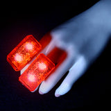 LED Light Up Music Sensor Ring (Red Color, 2 Rings Per Pack) - Glow-Paradise