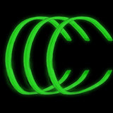 22 Inch Twister Glow Stick Necklaces (Green Color, 25 Count Per Pack) - Glow-Paradise