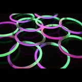 Glow Eyeglasses Bi-Color - Aviator Style- Bi Green/Pink (50 Eye Glassess Per Pack) - Glow-Paradise