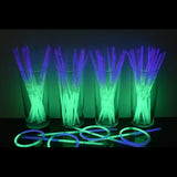 8 Inch Premium Glow Stick Bracelets - Bi Color - Green/Purple (100 Counts Per Pack) - Glow-Paradise