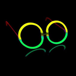Glow Eyeglasses - Round - Bi Green/Yellow (50 Eye Glassess Per Pack) - Glow-Paradise