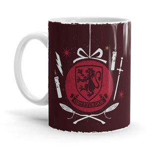 Gryffindor Christmas - Harry Potter Ceramic Home Kitchen Drinking Coffee Milk Mug (350ml/11oz, Made in USA) - Glow-Paradise