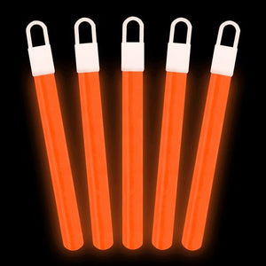 4 Inch Premium Pink Glow Sticks (Orange Color, 25 Counts Per Pack) - Glow-Paradise