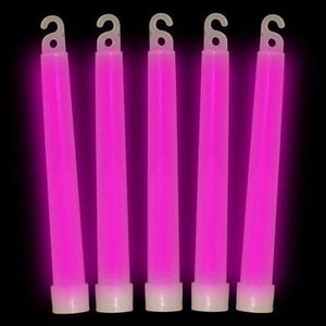 6 Inch Ultra-Bright Emergency 12 Hours Industrial Grade Glow Sticks (Pink Color, 12 Counts Per Pack) - Glow-Paradise