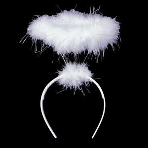 LED Light Up Angel Halo Lighted Headband with White LED (1 Quantity Per Pack) - Glow-Paradise