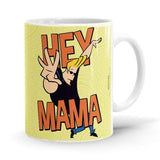 Hey Mama - Johnny Bravo Ceramic Home Kitchen Drinking Coffee Milk Mug (350ml/11oz, Made in USA) - Glow-Paradise