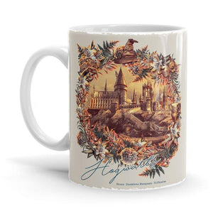 Hogwarts Floral - Harry Potter Official Mug - Glow-Paradise