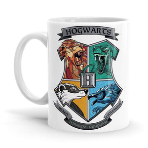Hogwarts House Charms - Harry Potter Ceramic Home Kitchen Drinking Coffee Milk Mug (350ml/11oz, Made in USA) - Glow-Paradise